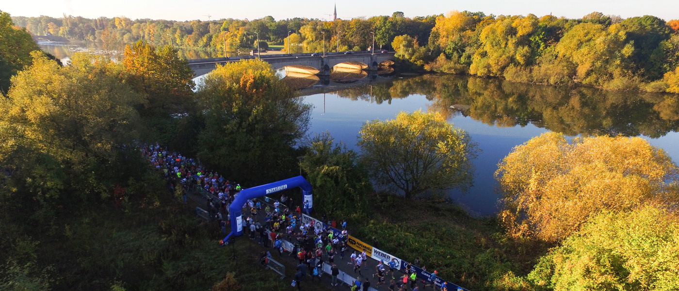 Leipzig - Start Elsterflutbecken Höhe Festwiese Sportforum